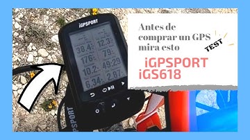 ¡Antes de comprar un GPS mira esto👀! Test iGPSPORT iGS618