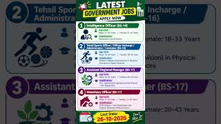 Latest Government Jobs 2026 🇵🇰 | 4 Vacancies | Apply now #job #pakistanjobs #governmentjobs