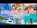 Week in my life travel vlog bvi girls trip with navigare yachting