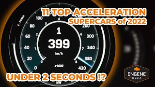 TOP 11 Fastest ACCELERATION supercars \/ 2023 Edition