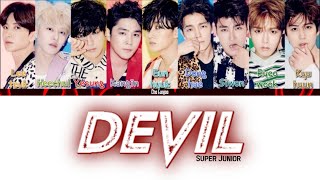 Super Junior - 'Devil' (Colour Coded Easy Lyrics)