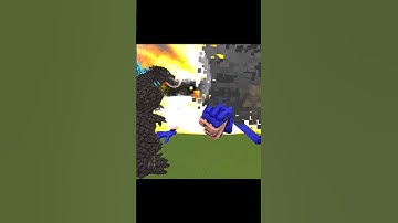 Shin Sonic vs Godzilla in Minecraft Bedrock