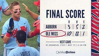 HIGHLIGHTS | Ole Miss defeats Auburn 10 - 3 (Game 3) 05\/12\/18 #WAOM #FinsUpRebel