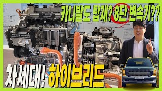 차세대 하이브리드 혁신 기술! 카니발도 2.5 가능할까? 8단 자동변속기 미적용 이유! 차이점 #풀자막 #hybrid #tmed2