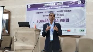 Presentation at TriboIndia 2023 conference held in Srinagar, India (5-7 Oct 2023)