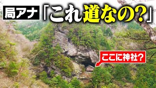 【高知】断崖絶壁の秘境に佇む“謎神社”の参道