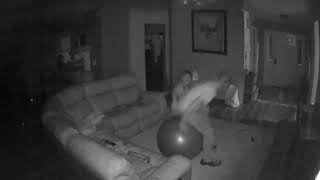 Backflip on exercise ball fail