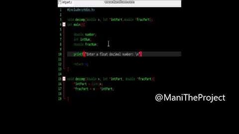 Pointers How To Get the Integer and Fractional Part of a Float Number - How To - C Programming