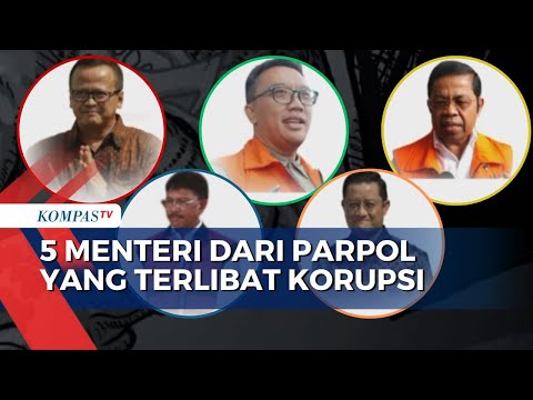 Detail! Daftar Menteri dari Parpol di Era Pemerintahan Jokowi yang Terlibat Kasus Korupsi