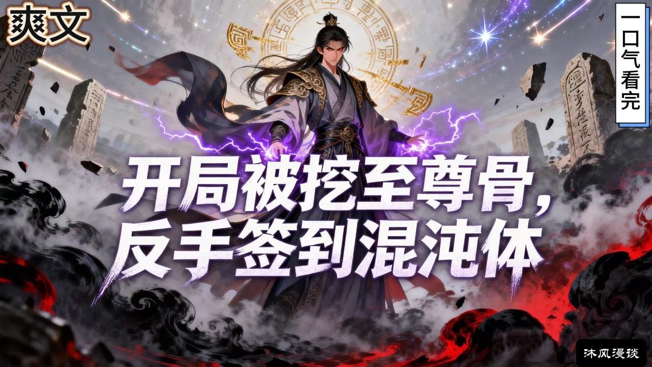 完结《开局被挖至尊骨，反手签到混沌体》叶轩辕穿越玄幻世界，面对家族破灭，青梅背叛，盛怒之下，觉醒无敌签到系统，开局签到万古第一体质——混沌体！#動漫 #穿越#有声漫画#爽文#玄幻 #无敌