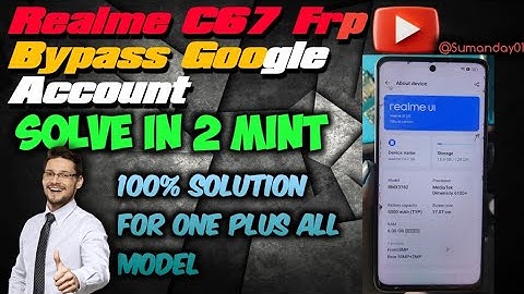 🔥Realme C67 Google Account Remove✅