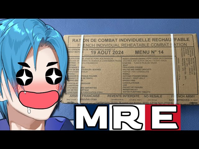 VTuber Tries a FRENCH MRE (RCIR) 【Handcam】【Part 1】のサムネイル