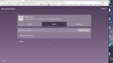 Planning Center Check-Ins