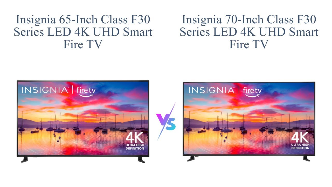 Insignia 65-inch vs 70-inch LED 4K UHD Smart Fire TV 🔥🖥️