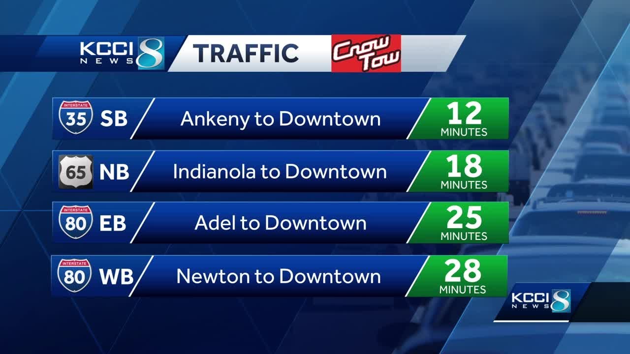 Des Moines traffic: Clear commute so far on frigid Tuesday morning ...