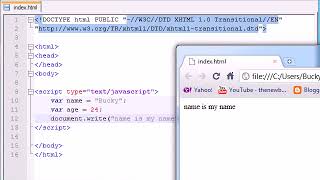 Beginner JavaScript Tutorial   5   Using Variables with Strings