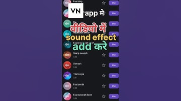 VN App Me Sound Effects Kaise Add Kare | Quick Tutorial"#shorts