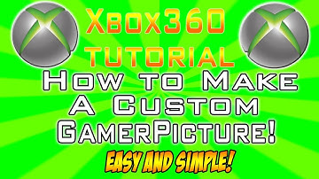 Xbox 360 Tutorial - How to Make A Custom GamerPicture! (Easy and Simple)