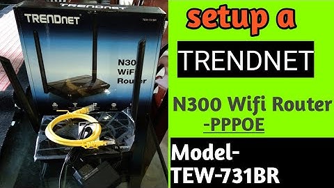 How To Setup a PPPOE in Trendnet N300 ( model - TEW-731BR).  👉New Bangla tutorial 2020.
