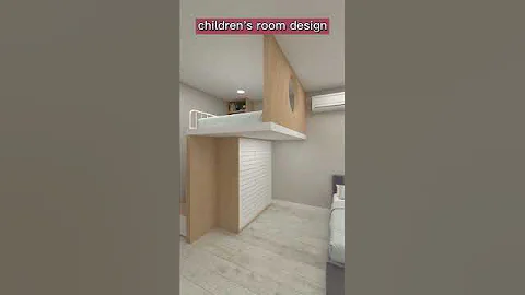 Three Children's Bedroom Design | small room design#house  #shorts