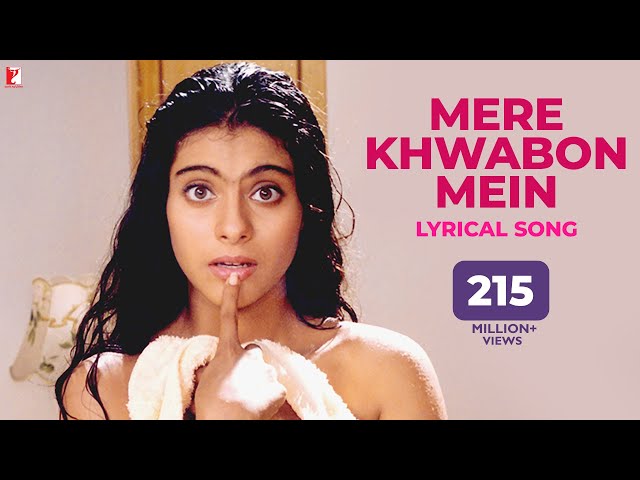 Mere Khwabon Mein | Lyrical Song | Dilwale Dulhania Le Jayenge | Kajol, SRK | Lata Mangeshkar | DDLJ class=