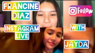 ⁣Francine Diaz Instagram Live With Jayda | Darren Espanto Updates