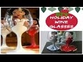 DIY Holiday Glitter Wine Glasses| Recreation Re-creation #4