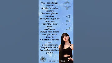 Lisa's Kill this love rap part 💜 English version ✨ #lisa #lyrics #blackpink