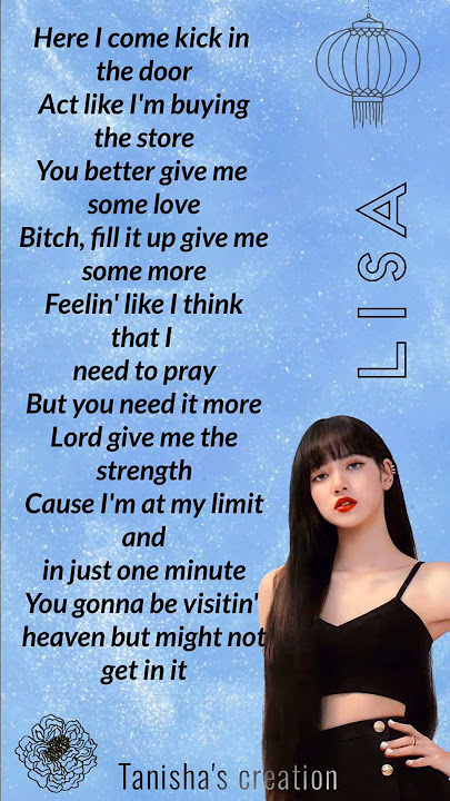 Lisa's Kill this love rap part 💜 English version ✨ #lisa #lyrics #blackpink