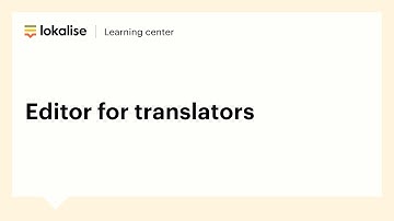 Lokalise editor for translators | Tutorial