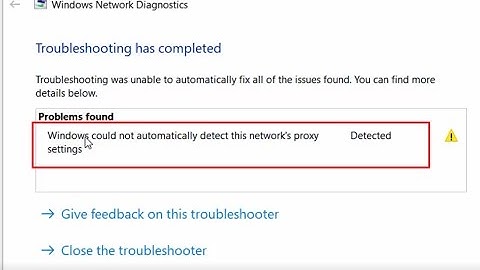 How to fix Windows could not automatically detect this network