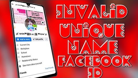 How to make invalid name Facebook id|Invalid unique name fb id|How to make invalid unique name fb id