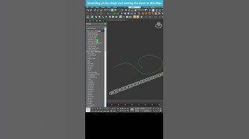 How to Model a Chain Along a Path in 3ds Max #shorts #3dsmax #array #path