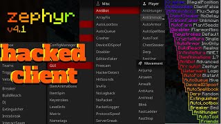 New Best MINECRAFT Windows 10 HACKED CLIENT (Zephyr) For Minecraft Bedrock *1.19.51 and up*