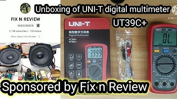 Unboxing of UNI-T digital multimeter UT39c+ Sponsored by @fixnreview