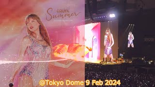 Cruel Summer @ Taylor Swift The Eras Tour Tokyo Dome 9 Feb 2024 (live, 4k 60 fps) Lover專輯遲來的大熱金曲