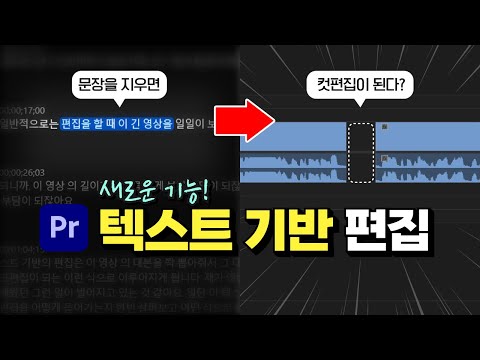Premiere <strong>Pro</strong> Text <strong>Based</strong> Editing [편집하는여자]