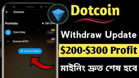 Dotcoin withdraw update🔥Dotcoin wallet connect | Dotcoin new update bagla | Dotcoin maining