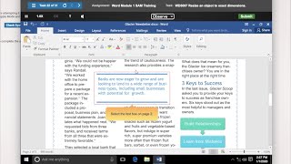 OADM 1246 - Cengage MindTap Word Module 1 SAM Training & eText Assignment | Jan 13, 2021