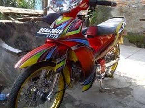 Video Modifikasi Yamaha Vega R Airbrush Bahan Modifikasi Youtube