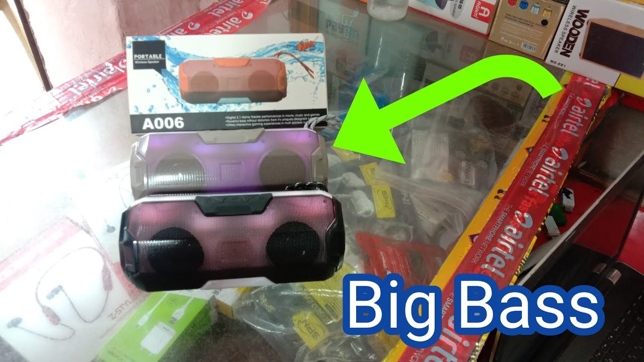 Portable A006 Unboxing Bluetooth Wireless Speaker New Model BT wireless