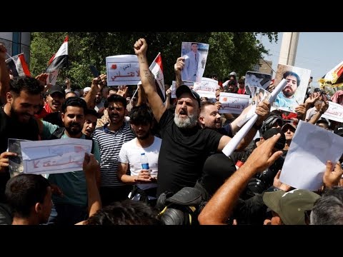العراق: آلاف المتظاهرين يتجمعون في شوارع بغداد إحياء للذكرى الثالثة لانطلاق احتجاجات 2019
