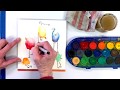 Fun and Easy Watercolor Birds