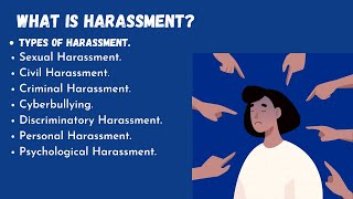 Harassment | Different Types of Harassment.