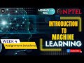 NPTEL Introduction to Machine Learning - IITKGP Week 4 Quiz Assignment Solutions💡 | July 2022
