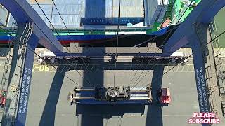 Quay Crane Operation: Daily Routine MV Solid Gem Solid Cargo ship for Unloading Episode 39