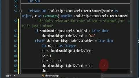 Vb.net program can shutdown your PC