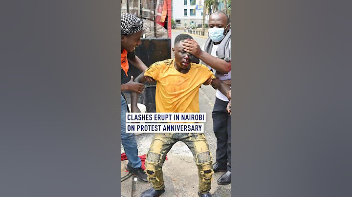 Clashes erupt in Nairobi on protest anniversary