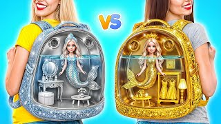 We Build Amazing Doll House | Gold vs Silver Challenge by Multi DO Smile