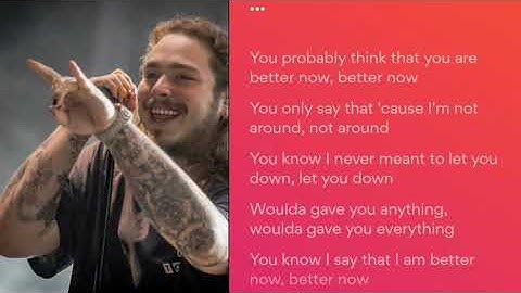 Post Malone - Better Now ( official video)